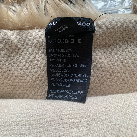 Club Monaco Faux Fur Snood Scarf - Picture 5 of 5